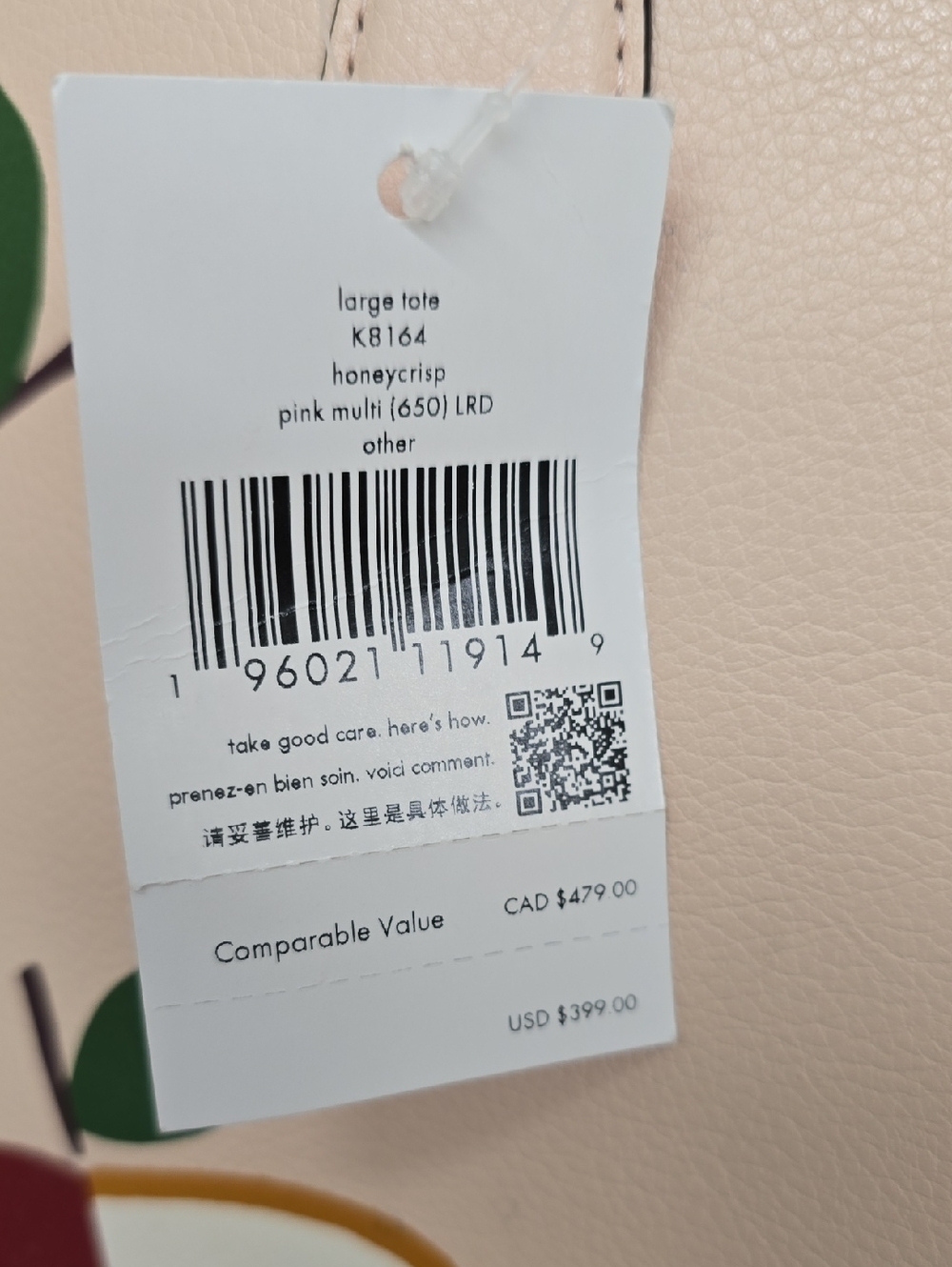 NWT Kate Spade Honeycrisp Tote - Picture 5 of 6